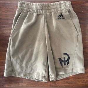 Adidas Men’s Khaki Patrick Mahomes Athletic Fleece Shorts